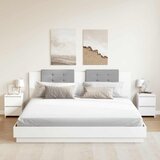  Noćni ormarići 2 kom bijeli 30 x 30 x 40 cm konstruirano drvo | shoptok.hr