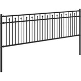  Ograde sa šiljkom Crna 200 x 110 cm Čelik s prahom premazan | shoptok.hr