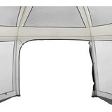  Šator za bazen s uklonjivim letvicama i mrežastim stjenkama Siva 618 x 532 cm | shoptok.hr