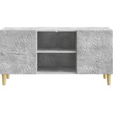 TV ormar 102 x 34,5 x 50 cm Betonska siva Konstruirano drvo | shoptok.hr