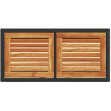  3-dijelni bistro set s jastucima crni od poliratana | shoptok.hr