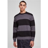 UC Men Heavy Oversized Striped Sweatshirt black/darkshadow Cene