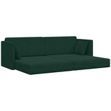  Podni kauč na razvlačenje Tamnozelena 213 x 70 x 77 cm Baršun | shoptok.hr