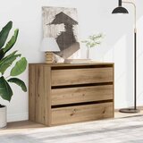  Kutna komoda s ladicama boja artisian hrast 80x41x58 cm drveni | shoptok.hr