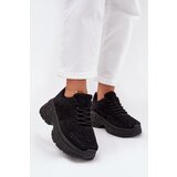 Boto Ladies Sneakers With Rhinestones And Sheepskin Black Zarika | shoptok.hr