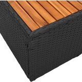  2-sjedalni vrtni kauč s jastučićima crni poliratan | shoptok.hr