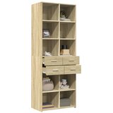  Visoka komoda boja hrasta 70x42,5x185 cm od konstruiranog drva | shoptok.hr