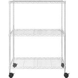  Stalak za pohranu s 3 razine 60 x 35 x 81 cm kromirani 150 kg | shoptok.hr
