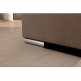 ELTAP Rjava žametna raztegljiva/s prostorom za shranjevanje kotna sedežna garnitura (levi kot/v obliki črke L) Sado – | Shoptok.si