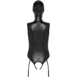 Open Cup Crotchless Suspender Body & Mask 2480484 Black S
