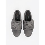 SEASTAR Grey slip-on sneakers with bow | Shoptok.si