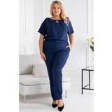 Karko woman's jumpsuit Q242 navy blue | shoptok.hr