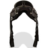 Western Sedlo, Uzda i Obujmica Prava Koža 16 " Crno | shoptok.hr