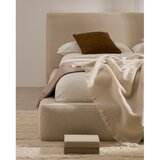 Kave Home Bež tapecirani bračni krevet bez podnice 180x200 cm Blok – | shoptok.hr
