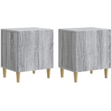 vidaXL Noćni ormar 2 pcs Siva sonoma 43 x 34 5 x 50 cm - Siva sonoma 2 | shoptok.hr