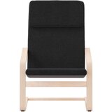  Stolica za opuštanje od tkanine crna | shoptok.hr