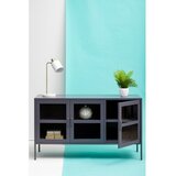 Premier Housewares Siva jeklena vitrina 140x80x45 cm Acier – | Shoptok.si