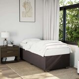 Krevet s oprugama i madracem tamnosmeđi 90 x 200 cm od tkanine | shoptok.hr