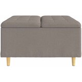  Otoman za pohranu s jastukom Sivo-smeđa 80 x 80 x 45 cm tkanina | shoptok.hr