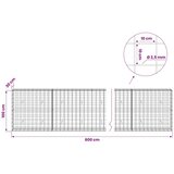  Gabion s žicom debljine 3 5 mm i mrežom 10x10 cm 600x30x100 cm - 30 cm 100 cm 600 cm | shoptok.hr