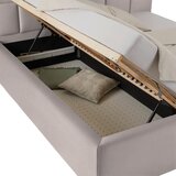 Premium Living Oblazinjena Postelja Bogner, Peščena Barva, 180x200 | Shoptok.si