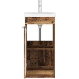 Kupaonski umivaonik s sudoperom Staro drvo 42 x 40 x 84,5 cm | shoptok.hr