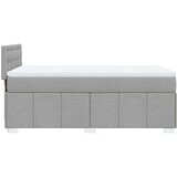 vidaXL Okvir kreveta s oprugama i madrac svjetlosivi 80x200cm tkanina | shoptok.hr