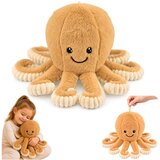  Plišana igračka hobotnica s elastičnim pipcima bež boje 30 cm | shoptok.hr