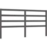  Uzglavlje za krevet sivo 206 x 4 x 100 cm od masivne borovine | shoptok.hr