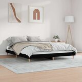  posteljni okvir črn 200x200 cm inženirski les, (20727333) | Shoptok.si