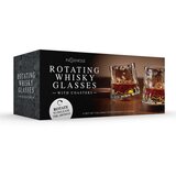  Vrtljivi kozarci za whisky z lesenimi podstavki (2 kosa) | Shoptok.si