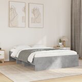  Okvir kreveta siva boja betona 120x200 cm od konstruiranog drva | Eponuda.com