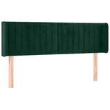  LED uzglavlje tamnozeleno 147x16x78/88 cm baršunasto | shoptok.hr