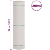 vidaXL Membrana proti plevelu bela 0,5x200 m PP | Shoptok.si