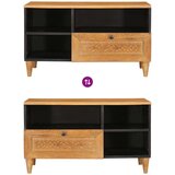 vidaXL TV ormar Svjetlosmeđa 80 x 33 x 46 cm masivno drvo manga | shoptok.hr