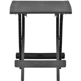  Zložljiva vrtna miza antracitna 45x43x50 cm plastika, (20625623) | Shoptok.si