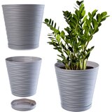 KADAX Cvetlični lonec 25 cm Plastični pokrov za cvetlični lonec s stojalom, (5000353059) | Shoptok.si