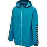 Hummel Športna jakna 'Authentic' cijansko modra / dimno-siva / črna | Shoptok.si