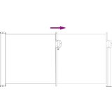  Retraktabilna bočna tende Siva 500 x 100 cm Poliester | shoptok.hr