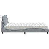 vidaXL Krevet s madracem svjetlosivi 140x200 cm od tkanine | shoptok.hr