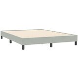 vidaXL Okvir kreveta bez madraca svijetlo sivi 140x210 cm baršun | shoptok.hr