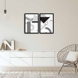 Wallity 2PSCT-07 Multicolor Decorative Framed MDF Painting (2 Pieces) | Eponuda.ba