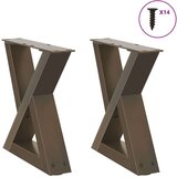  Noge za mizo za kavo 2 kosa Naravno jeklo 40x(30-31,3) cm Jeklo Cene