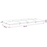  Jastučići za klupe VIANEN 2 kom. 100% poliester Antracit - Antracit 160 x 60 x 12 cm | shoptok.hr