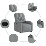  Naslonjač od tkanine svjetlosivi | shoptok.hr