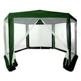 Multi Garden komercijalni vrtni paviljon šator – 2 × 2 × 2 m, s mrežom protiv komaraca, zeleni | shoptok.hr