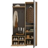 CARRYHOME PREDSOBA črna, hrast artisan | Shoptok.si