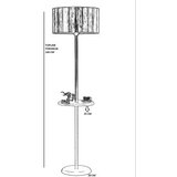 Opviq mercan 8737-1 blackrattan floor lamp | Eponuda.com