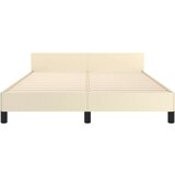  Okvir za krevet s uzglavljem krem 140x200 cm od umjetne kože | shoptok.hr