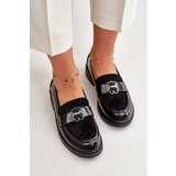 S. BARSKI Lacquered Women's Moccasins With Bear Black S.Barski | shoptok.hr